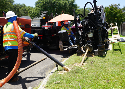 TexStar Technicians Boring under the street