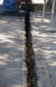 Close up of Microtrench